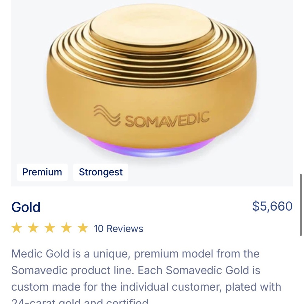 Somavedic Gold Wellness Device